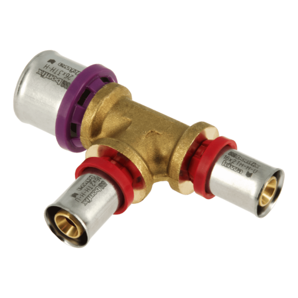 BONFIX Alu-pers verloop T-stuk 26 x 16 x 16 mm