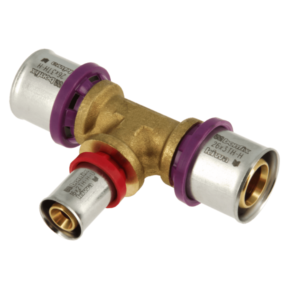 BONFIX Alu-pers verloop T-stuk 26 x 16 x 26 mm