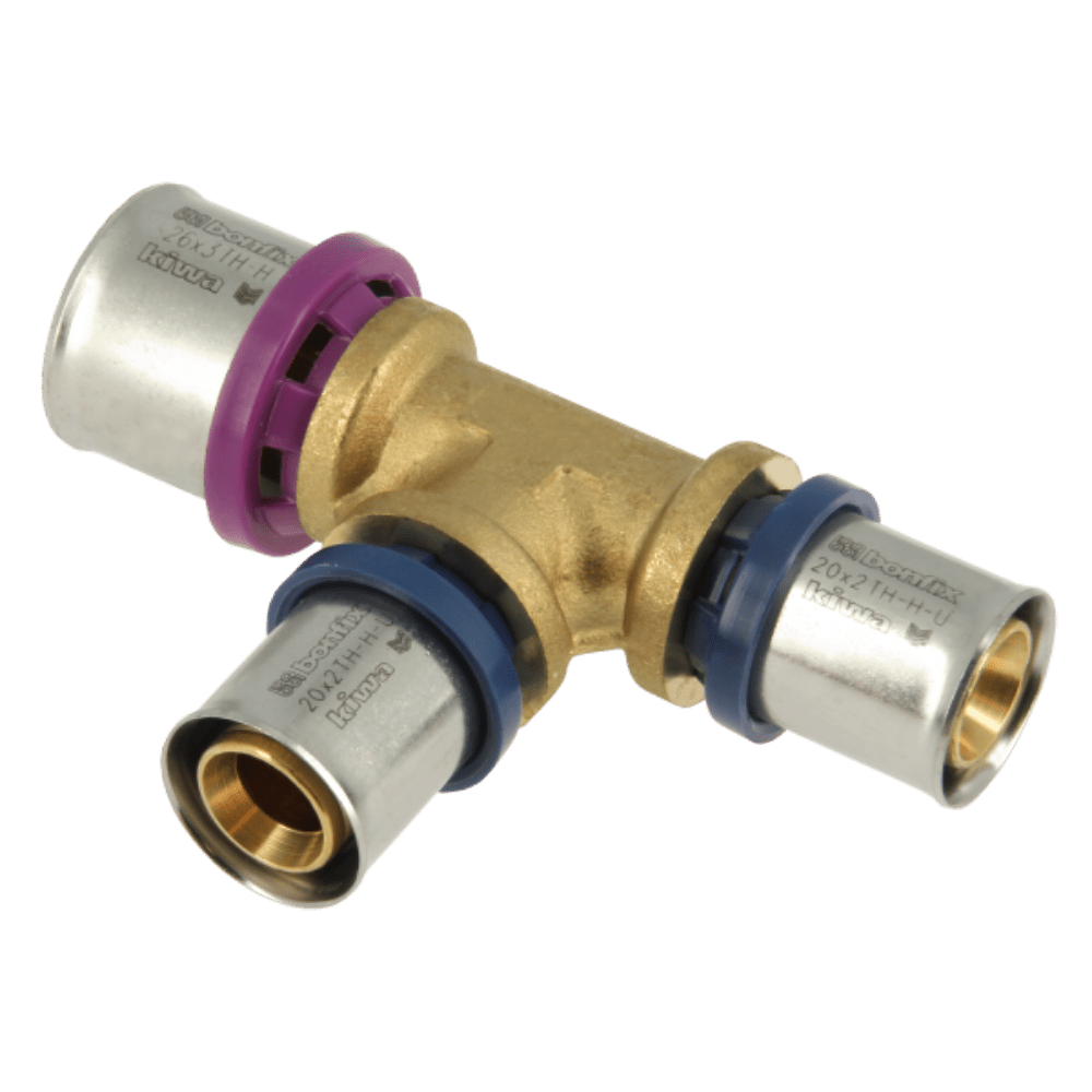 BONFIX Alu-pers verloop T-stuk 26 x 20 x 20 mm