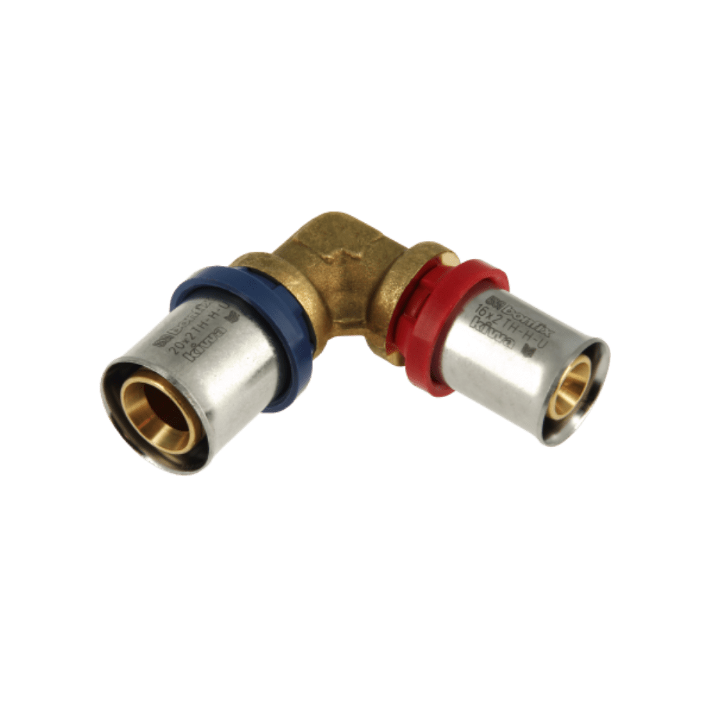 BONFIX Alu-pers verloopknie 20 x 16 mm
