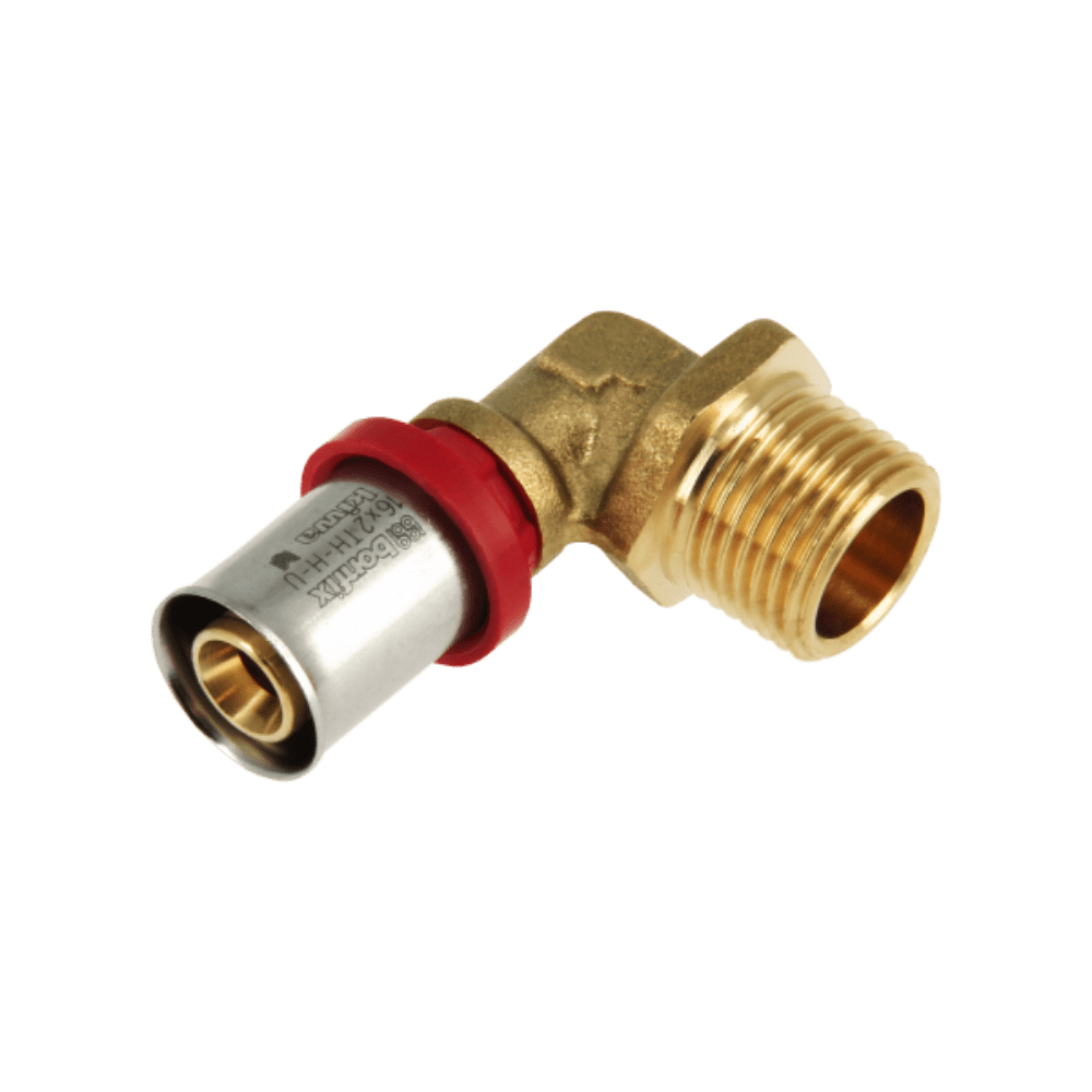 BONFIX Alu-pers kniekoppeling 1/2" bu.dr. x 16 mm
