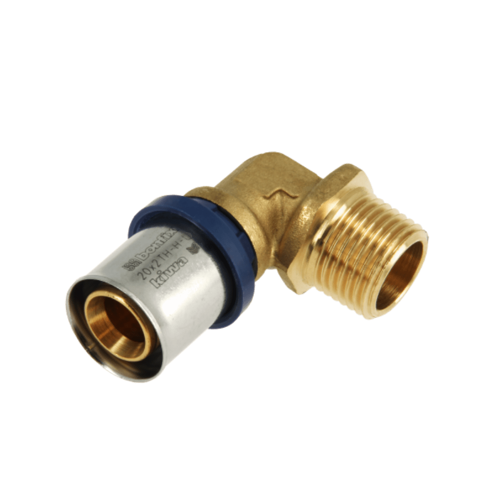 BONFIX Alu-pers kniekoppeling 1/2" bu.dr. x 20 mm