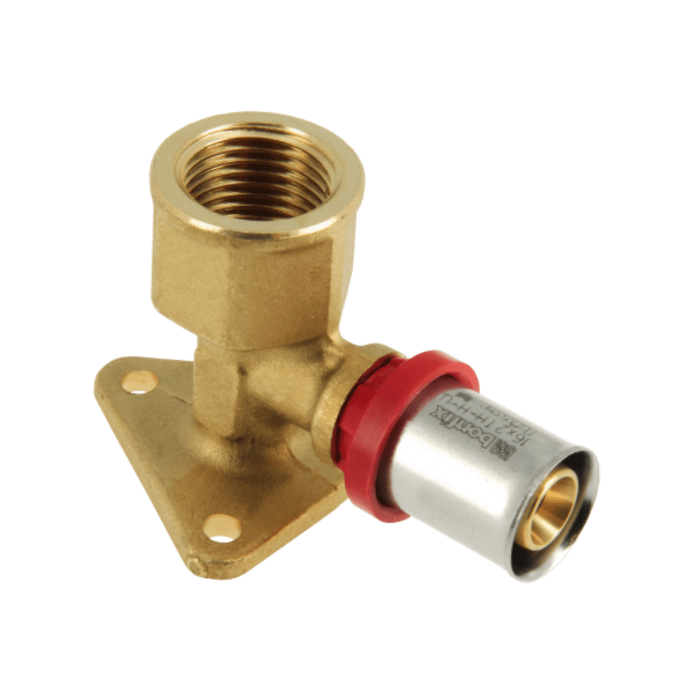 BONFIX Alu-pers muurplaat 1/2" bi.dr. x 16 mm H=47 mm