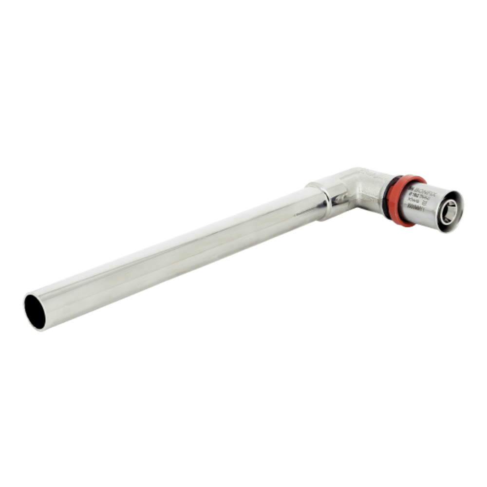 BONFIX Alu-pers radiatorbocht 16 x 15 mm buis L=15 cm