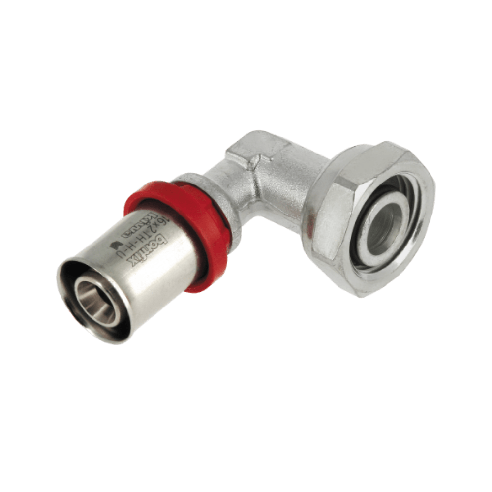 BONFIX Alu-pers vertinde kniekopp. conisch 1/2" bi. x 16 mm