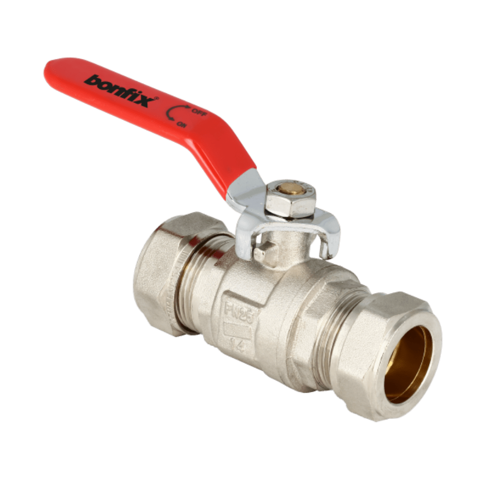 BONFIX Kogelkraan 2 x 28 mm knel met rode hendel