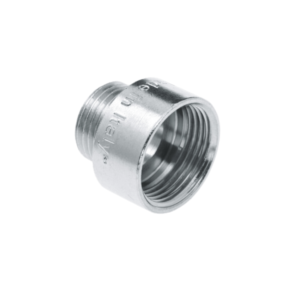 BONFIX Draad verchroomd neusstuk 1/2" bi.dr. x 3/8" bu.dr.