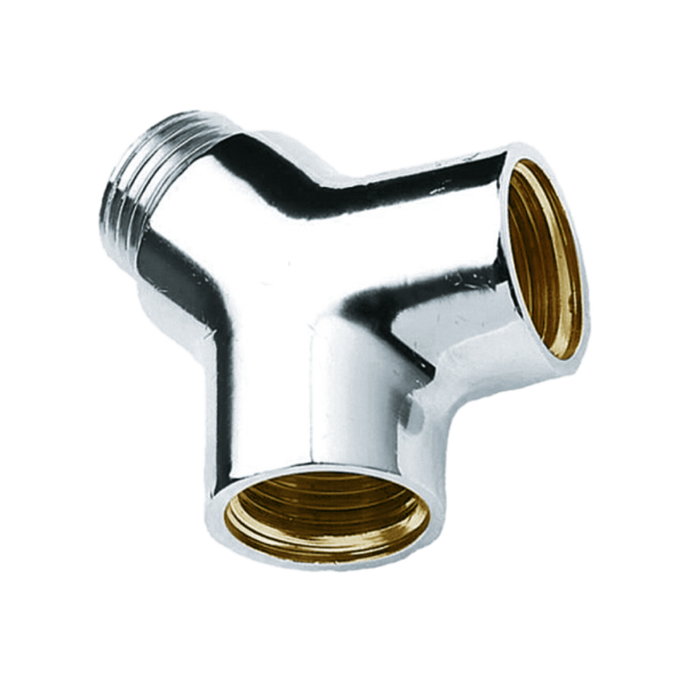 BONFIX Draad verchroomd Y-stuk 1/2" bi. x 1/2" bu. x 1/2 bi.