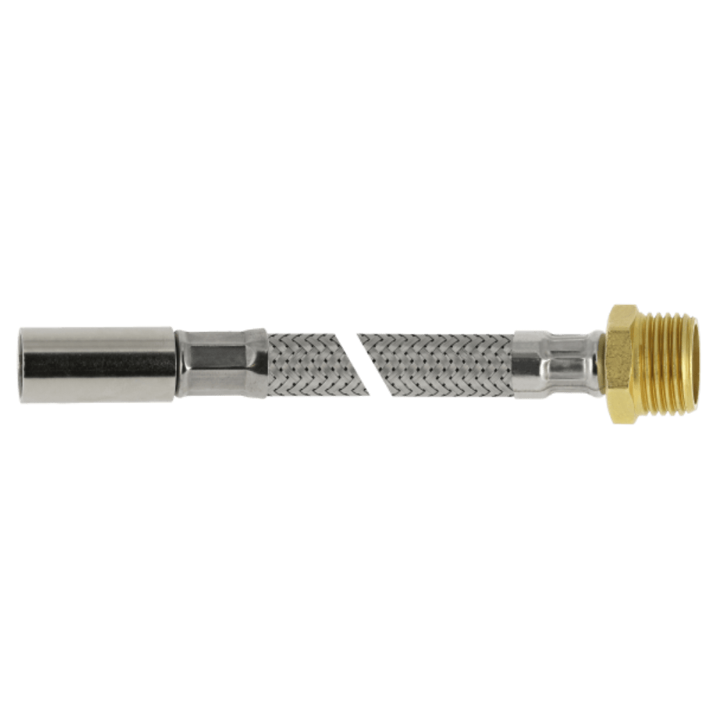 BONFIX RVS flex. aansluitleiding 50cm 3/8”bu x 15mm instk.