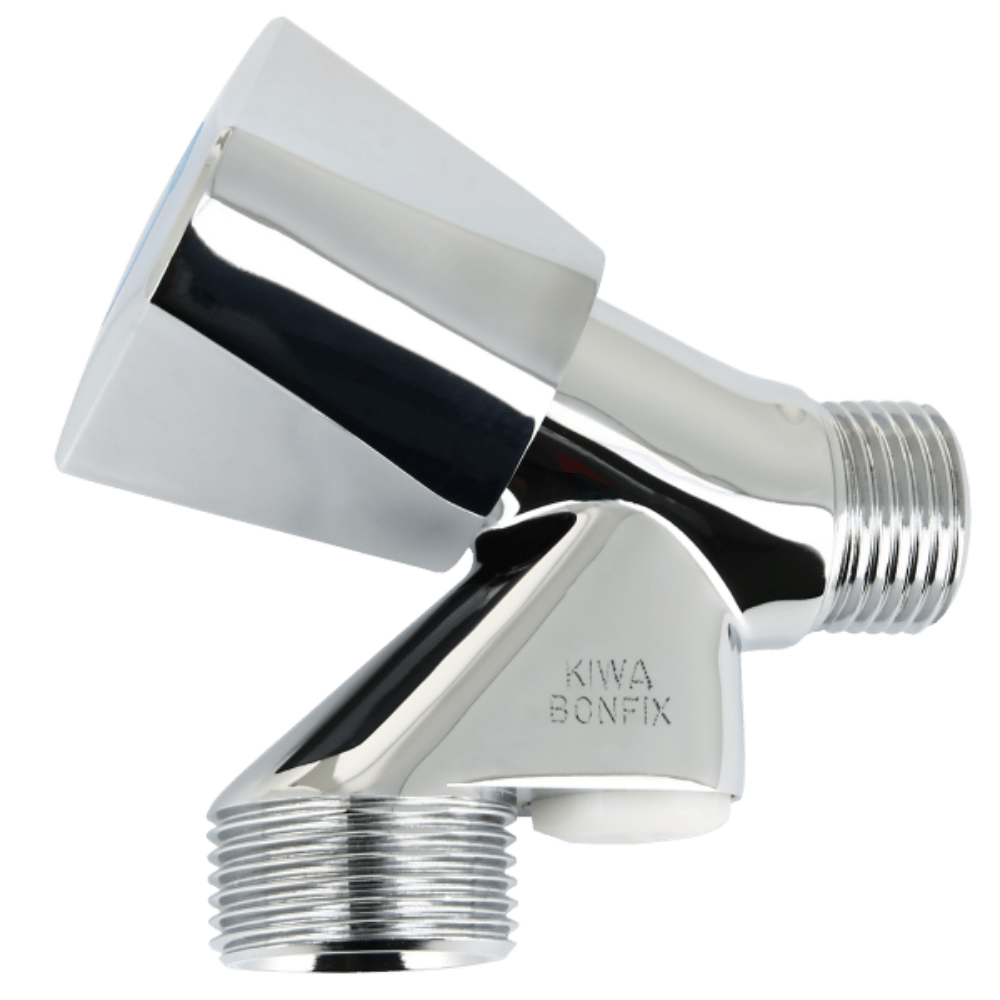BONFIX Beluchterkraan met keerklep en chromen knop