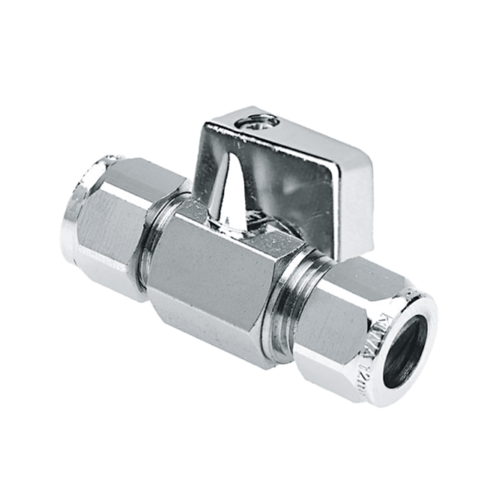 BONFIX Minikogelkraan recht knel 12x10 (chromen knop)