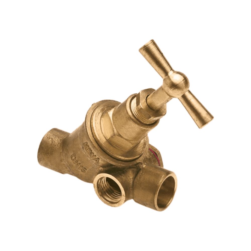 BONFIX Stopkraan 15 x 15 mm capillair met aftap