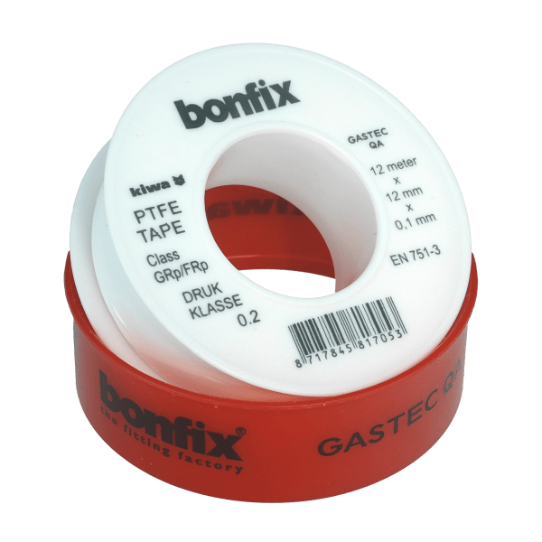 BONFIX KIWA GASTEC QA tape 12mm x 0,10 x 12m drukkl. 0,2