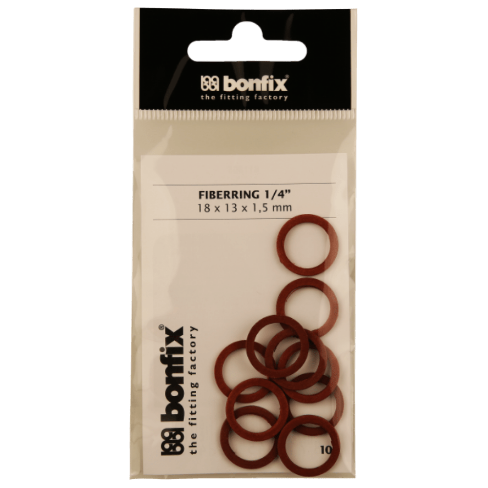 BONFIX Fiberring 1/4" (18 x 13 x 1,5 mm) 10 stuks