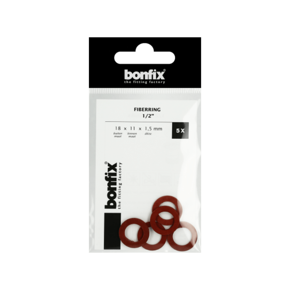 BONFIX Fiberring 1/2" (18 x 11 x 1,5 mm) 5 stuks