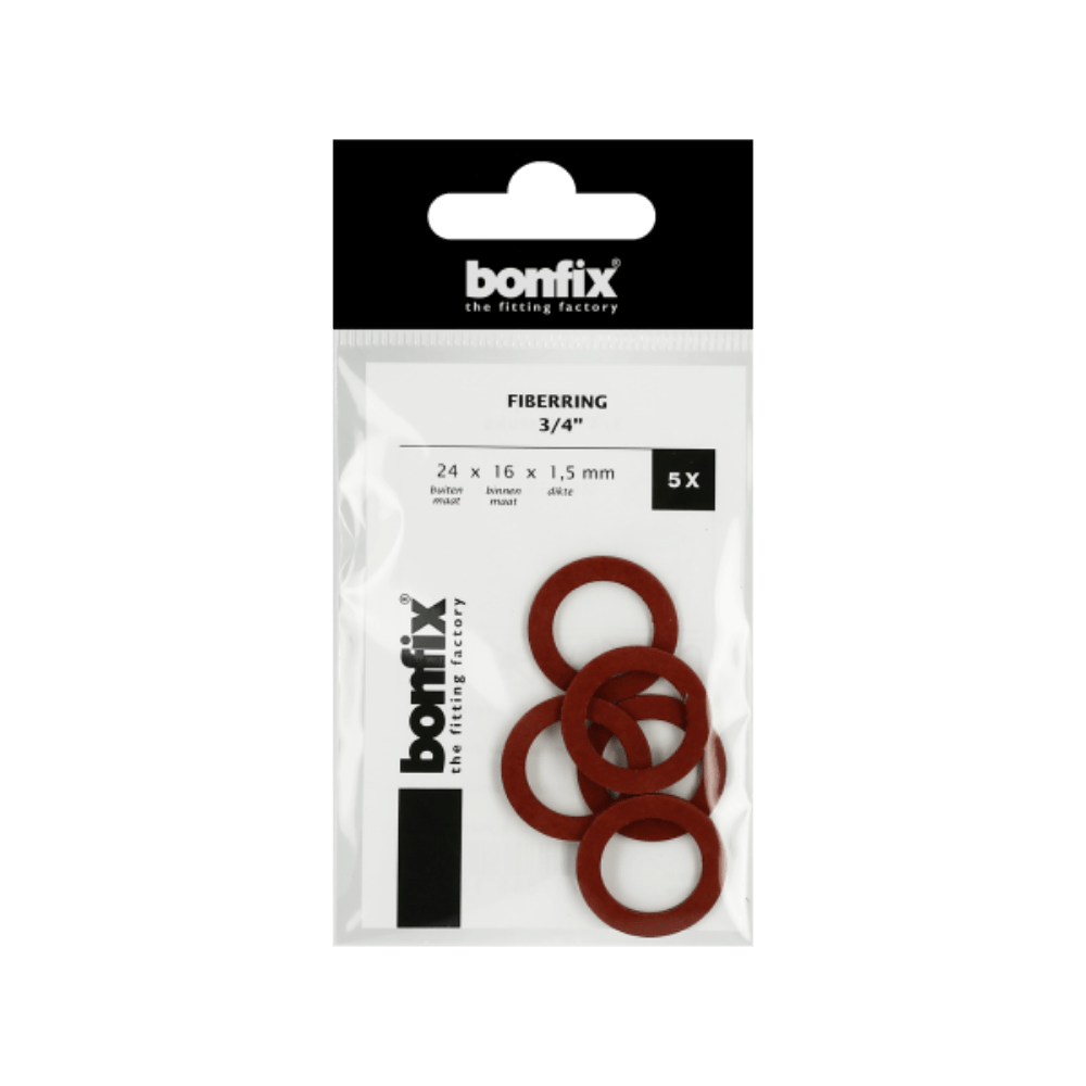 BONFIX Fiberring 3/4" (24 x 16 x 1,5 mm) 5 stuks