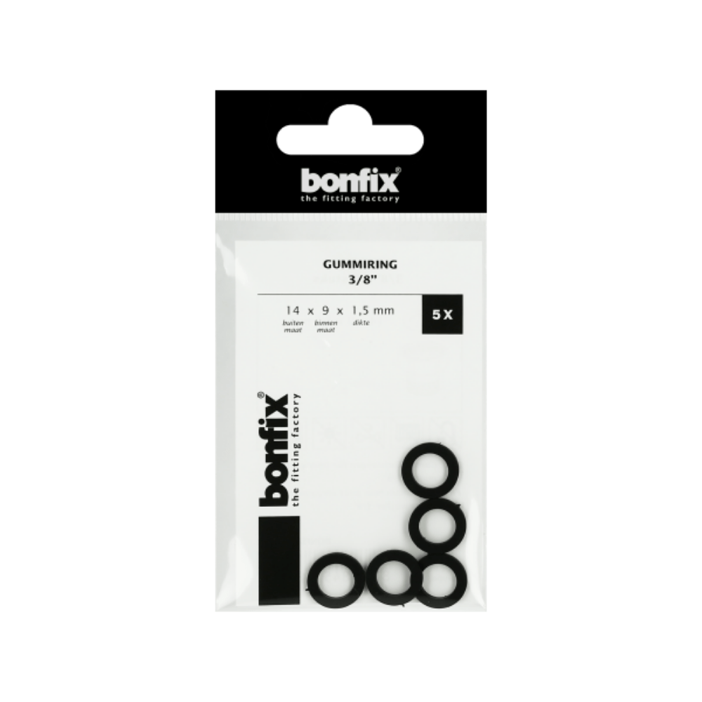 BONFIX Gummiring 3/8" (14 x 9 x 1,5 mm) 5 stuks