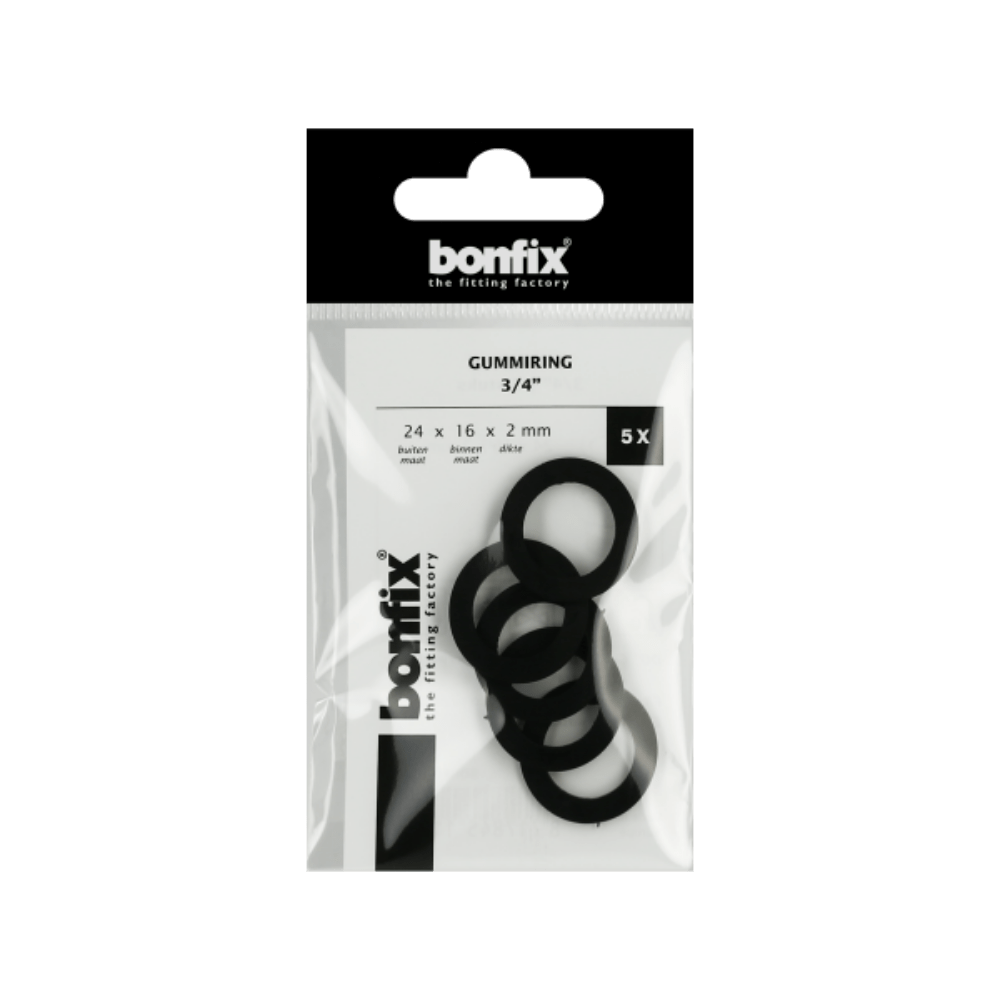 BONFIX Gummiring 3/4" (24 x 16 x 2 mm) 5 stuks