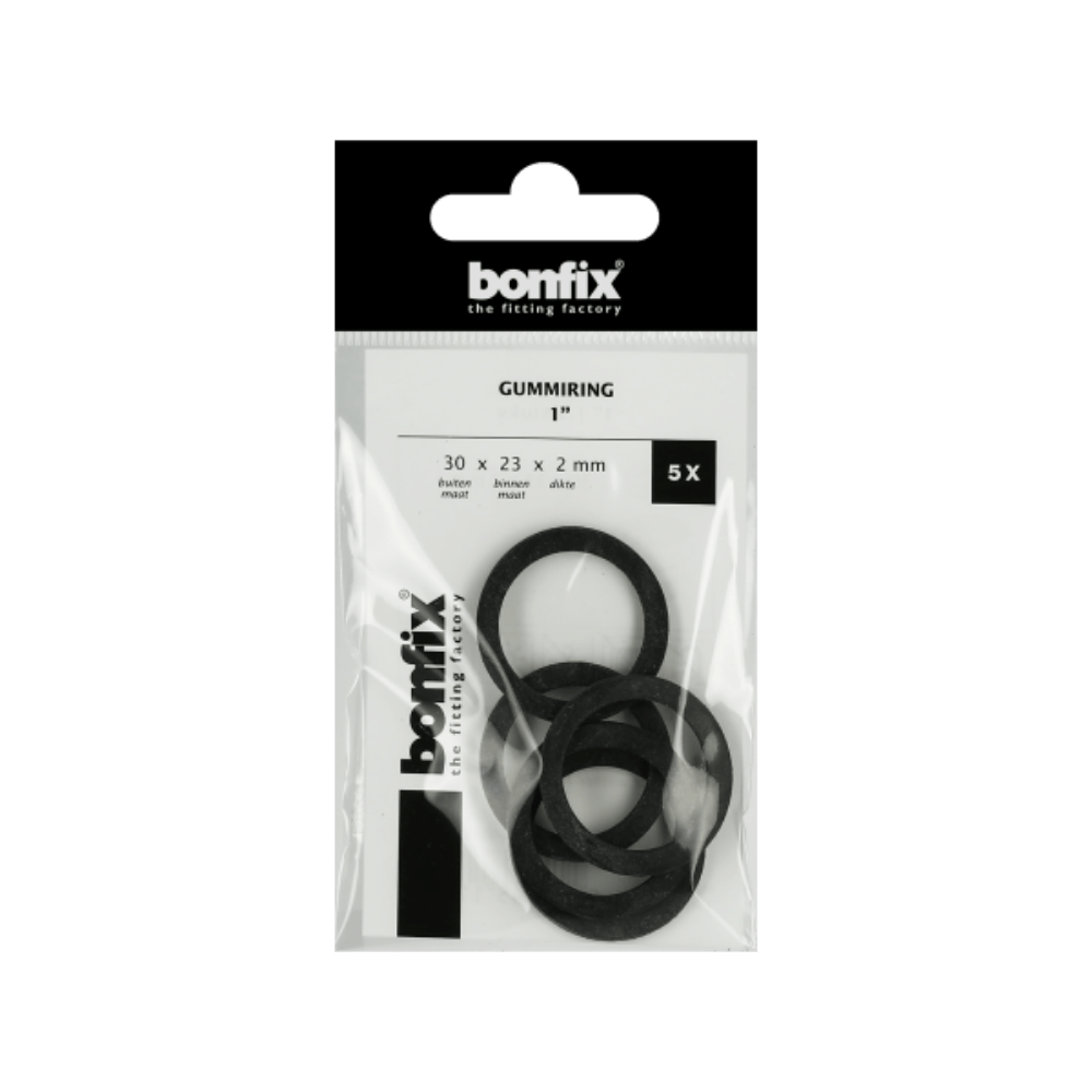 BONFIX Gummiring 1" (30 x 23 x 2 mm) 5 stuks