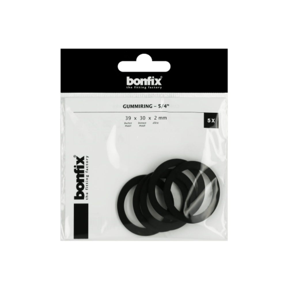 BONFIX Gummiring 5/4" (39 x 30 x 2 mm) 5 stuks