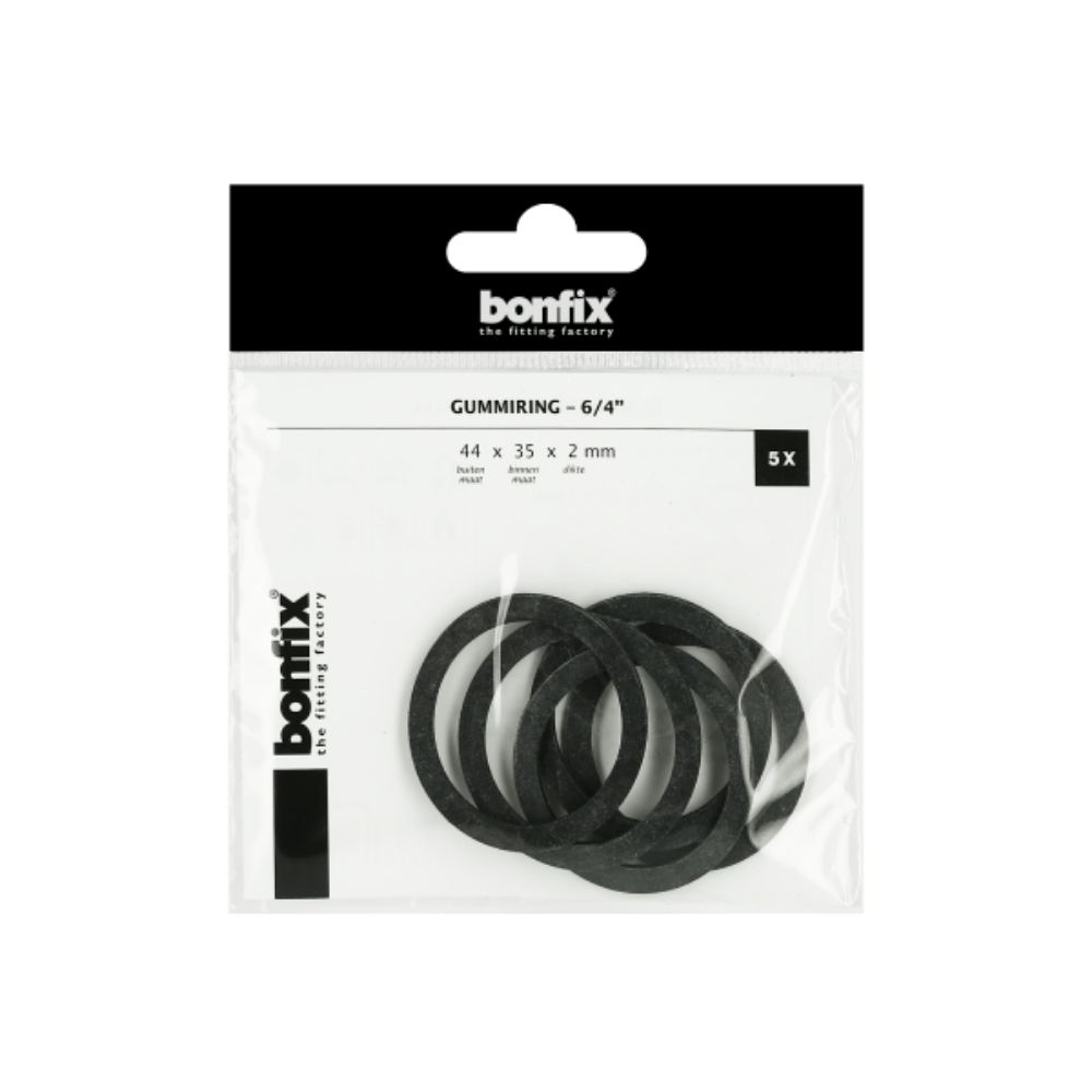 BONFIX Gummiring 6/4" (44 x 35 x 2 mm) 5 stuks