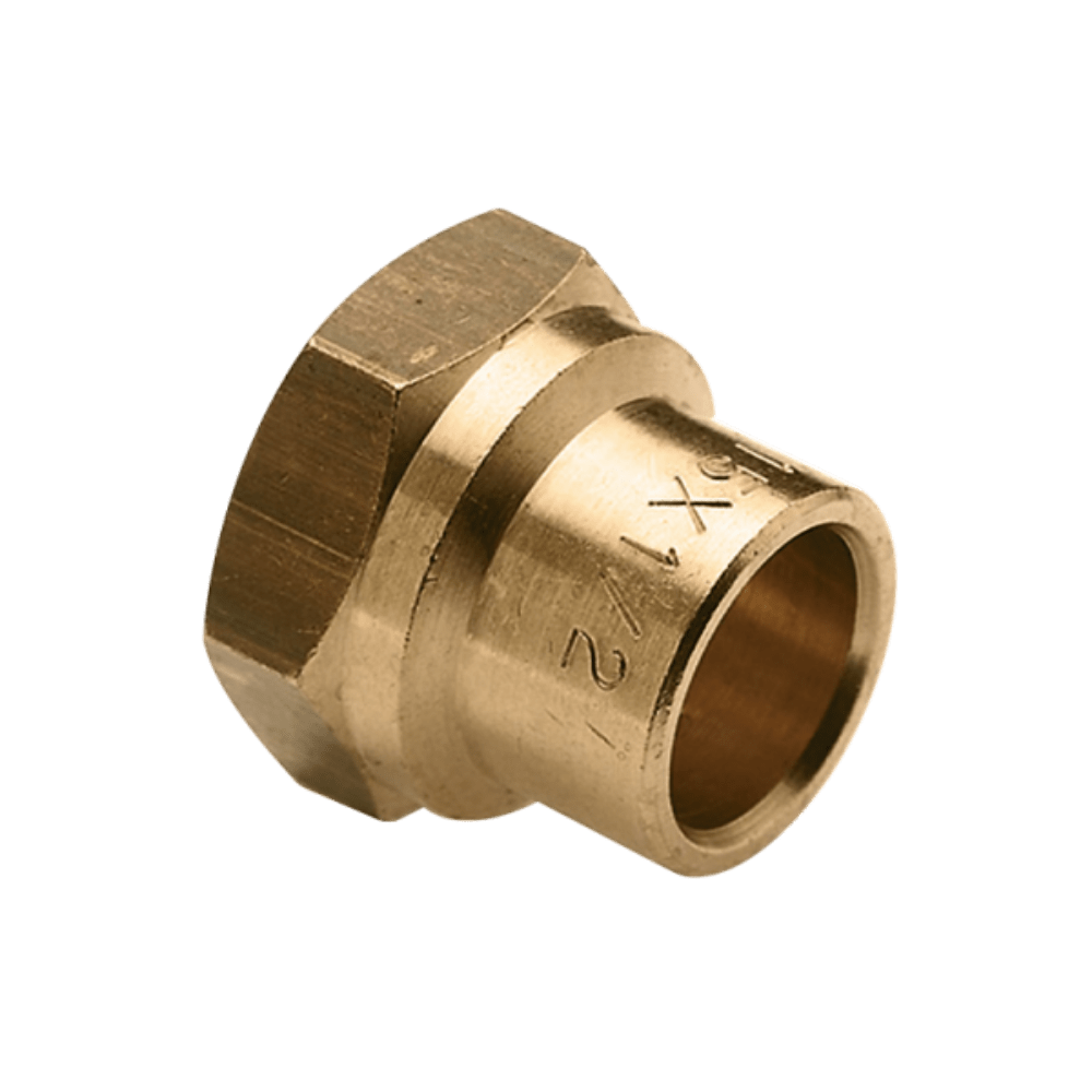 BONFIX Soldeer messing schroefbus 1/2" bi.dr. x 12 mm