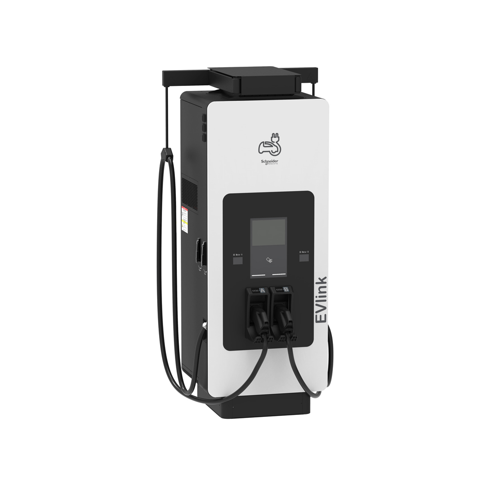 EVlink Pro DC Snellaadaadstation 3 fase 120 kW 2x laadkabel 3,6m