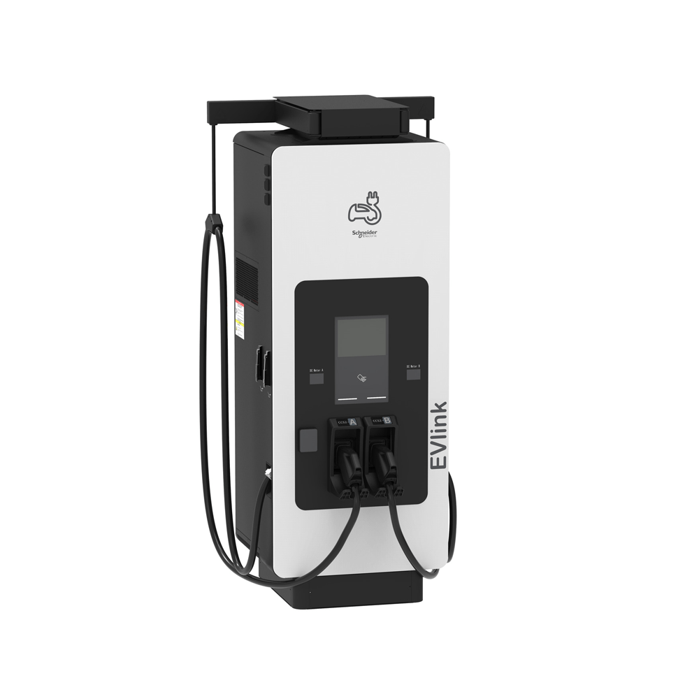 EVlink Pro DC Snellaadstation 3 fase 150 kW 2x laadkabel 3,6m met creditcardlezer