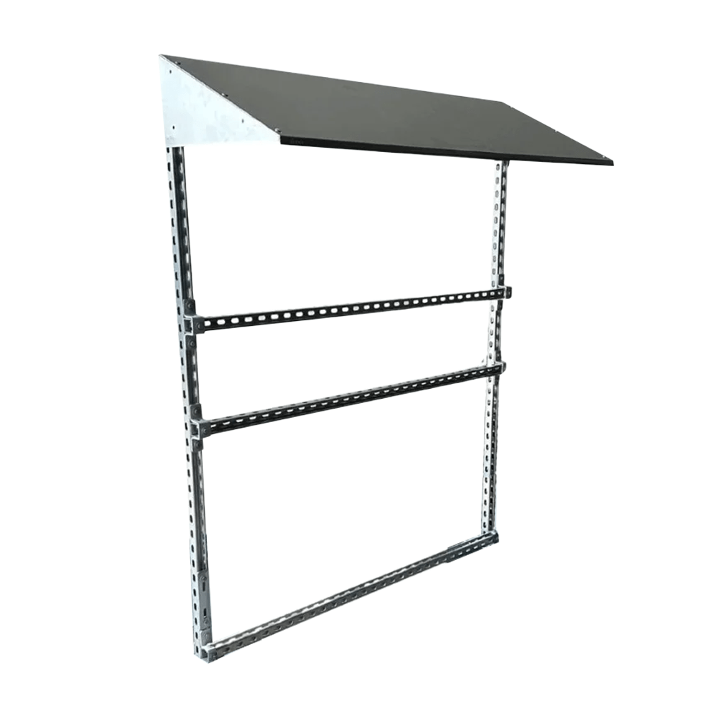 Trayco PV shelter wand model inclusief afdak BxH=1500mmx1800mm UltraGalva