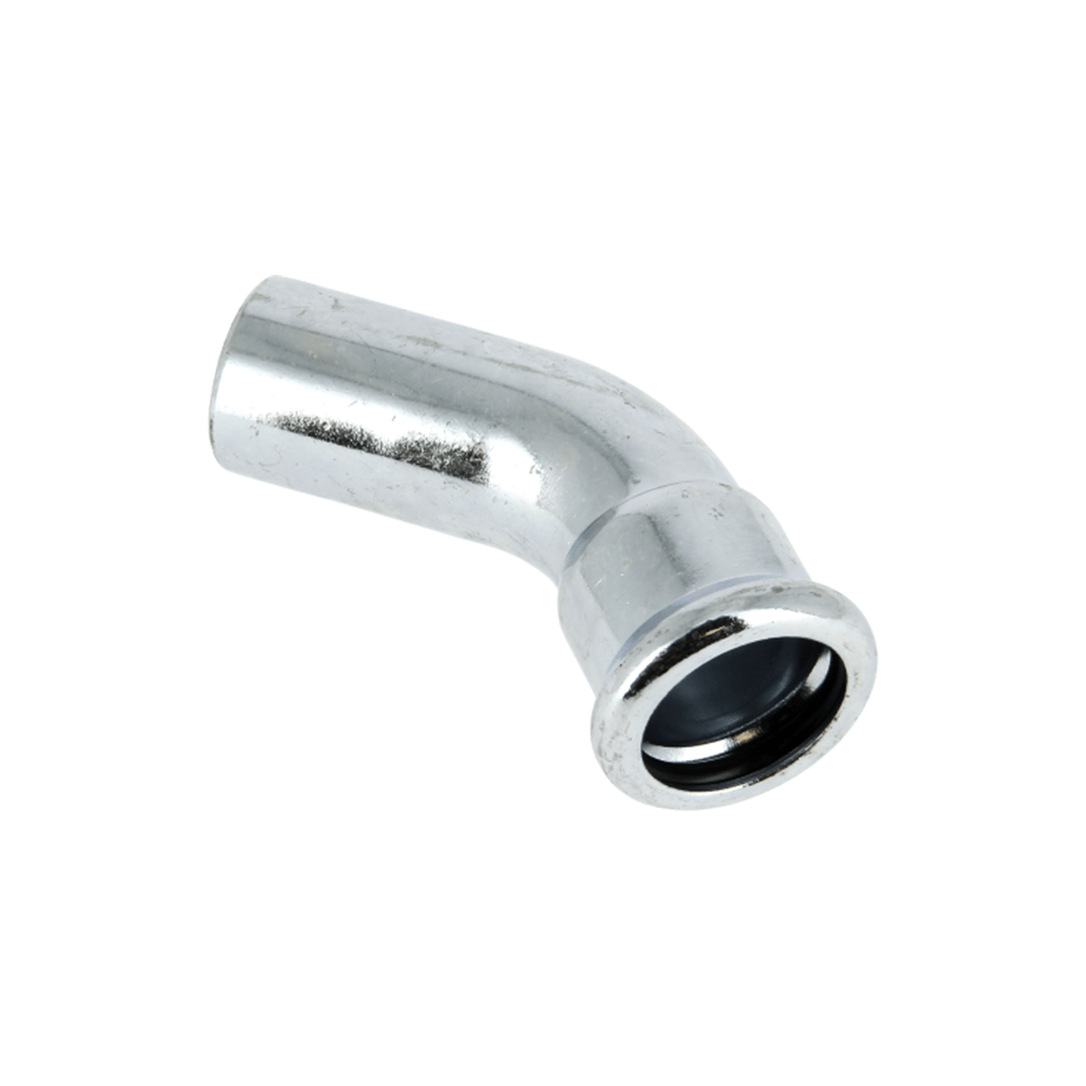 BONFIX M-press C-staal insteekbocht 45 graden 22 x 22 mm