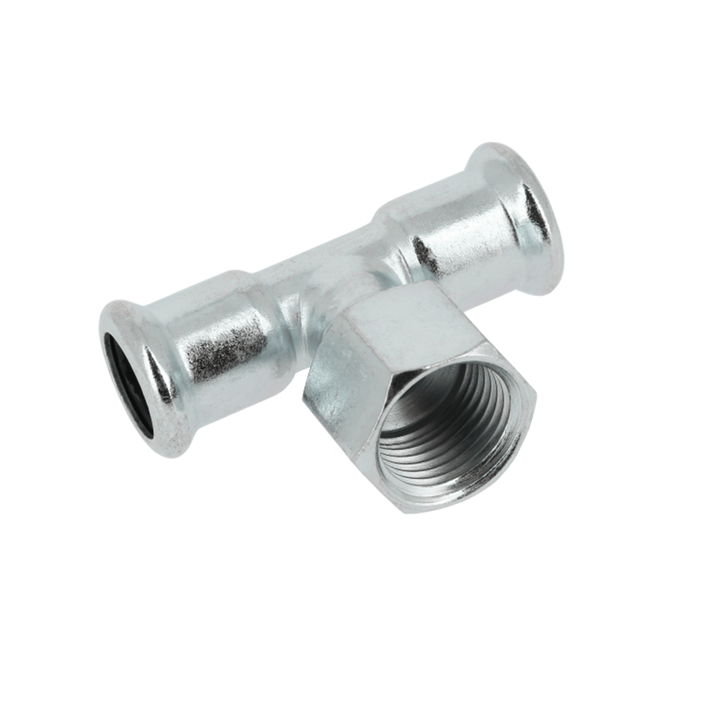 BONFIX M-press C-staal T-stuk 15 x 1/2" bi.dr. x 15 mm