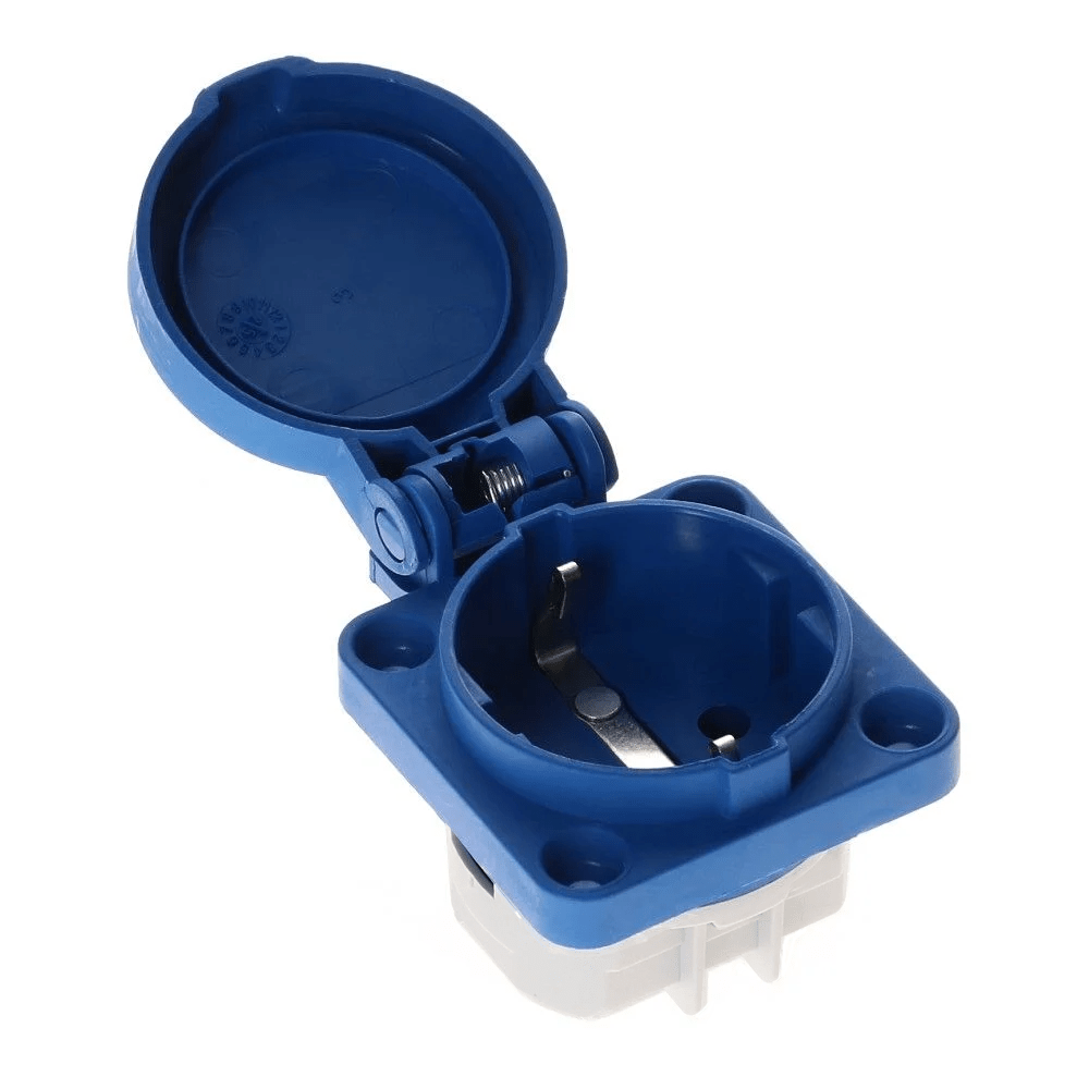 CEE schuko 3 polig 16A IP54 220-240VAC verticale invoer