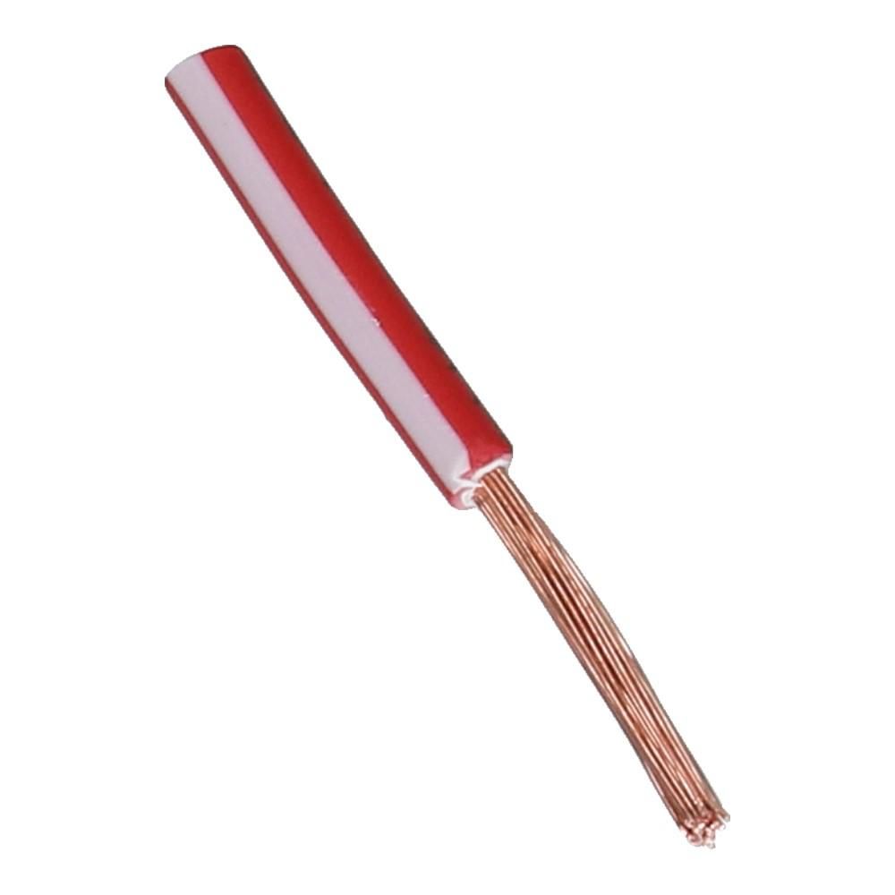 Montagedraad SO-07Z1-K 1.5mm² rood wit halogeenvrij 90°C - 100 meter