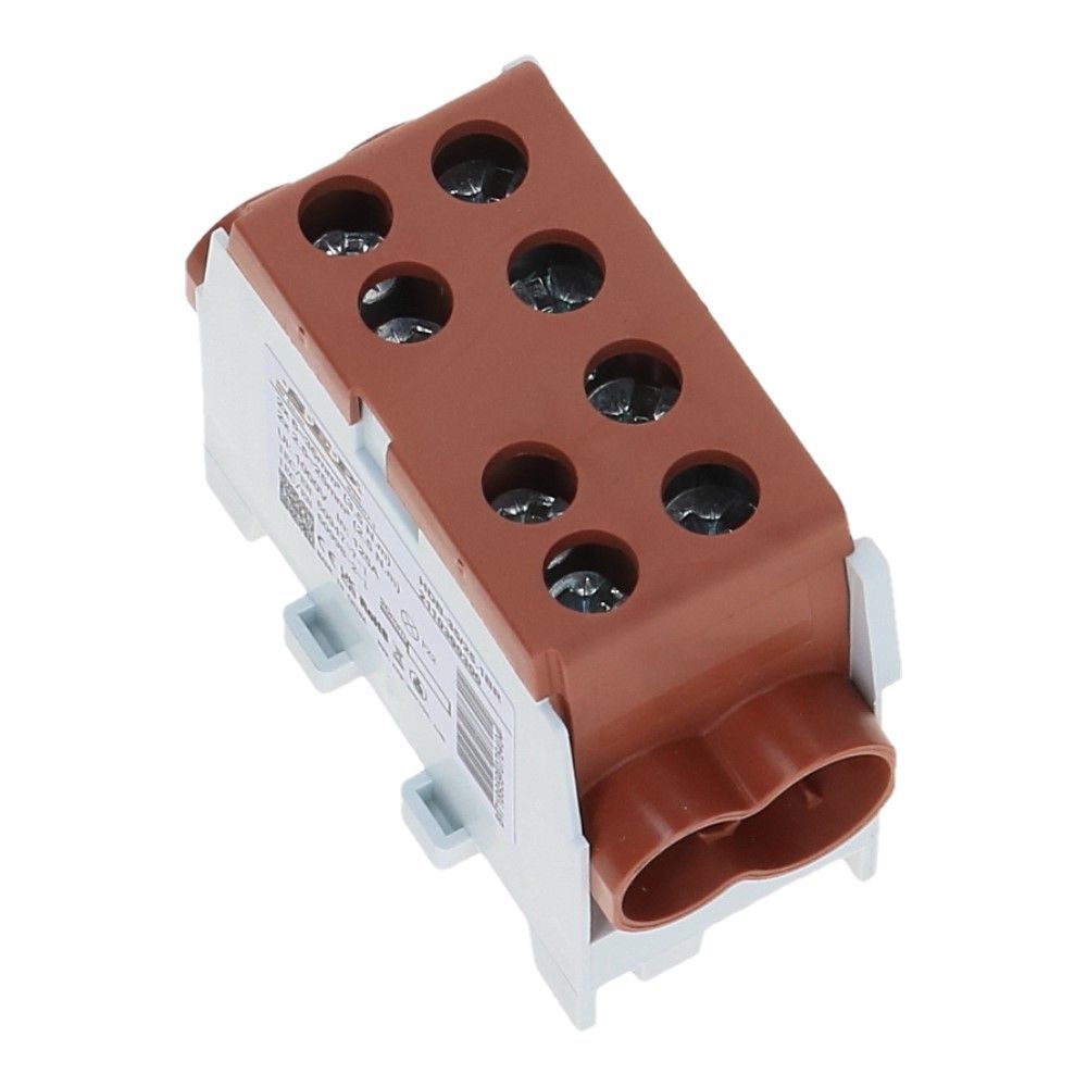 HLAK Hoofdkabel aftakklem 1x35mm²/1x25mm² bruin