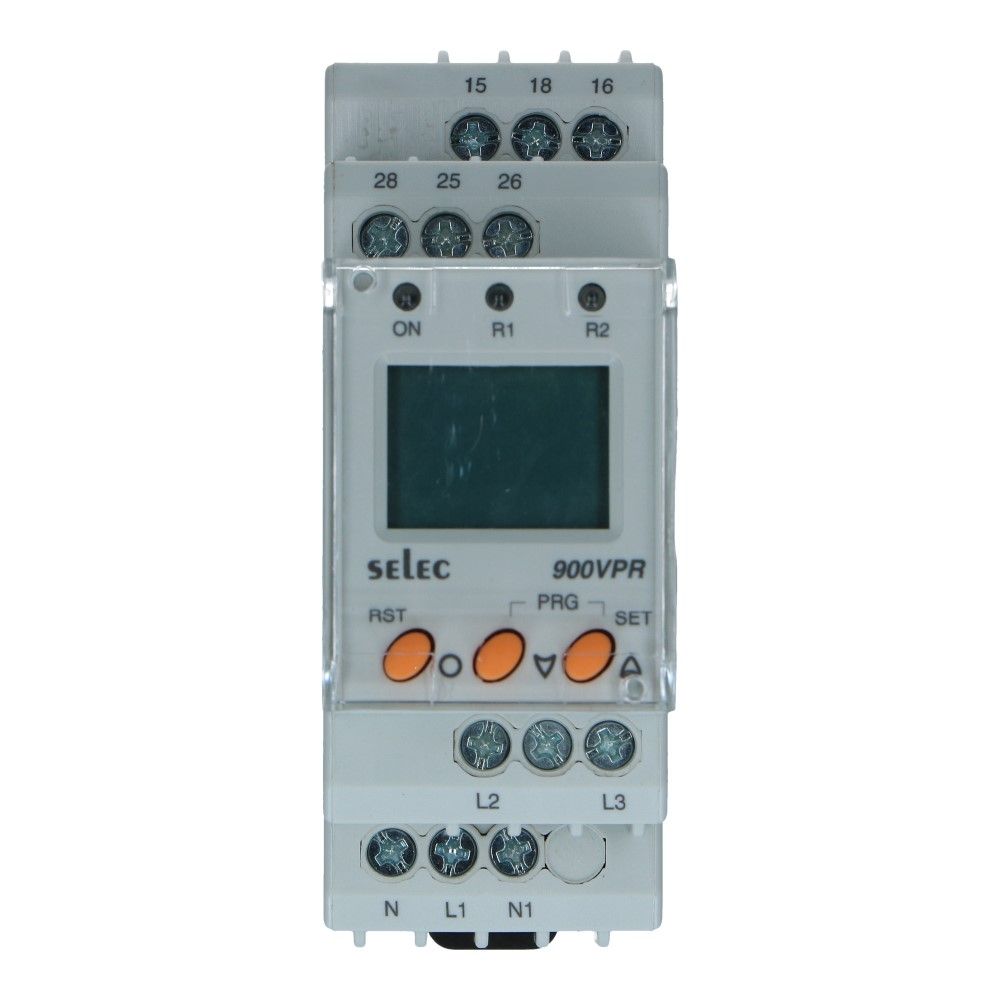 Spanningcontrole relais digitaal 160-600VAC