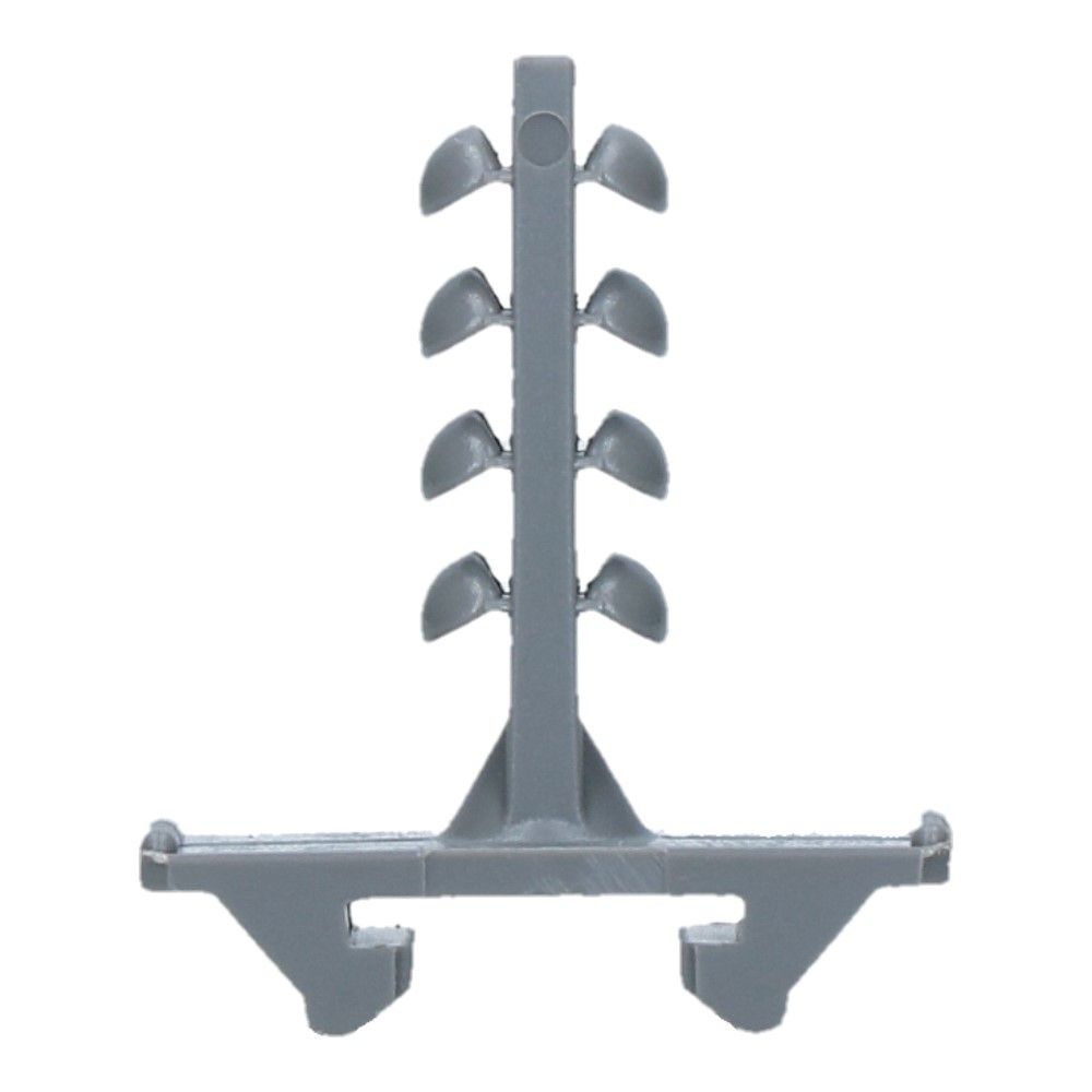 Montageplug Donker Grijs gat 6mm lengte 30mm voor beton - 100 stuks
