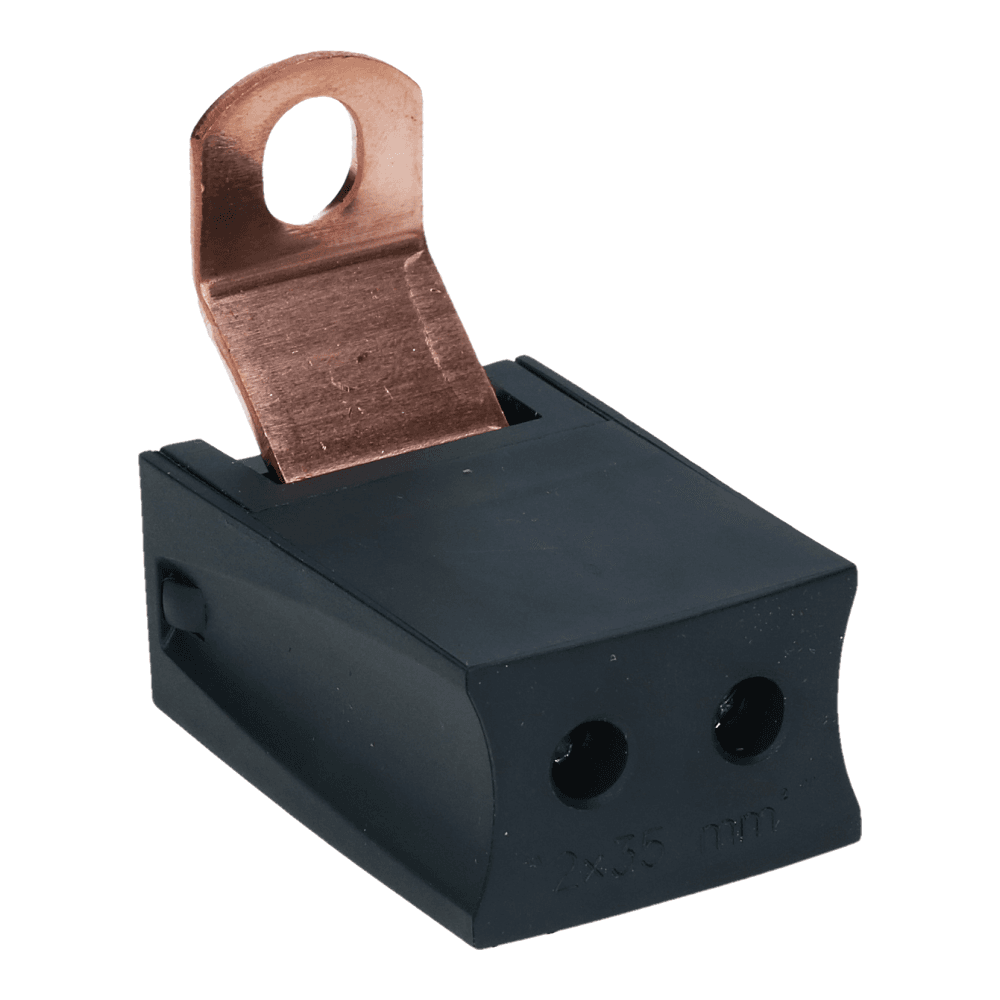Verdeelblok uitbreiding 250A 35mm² 4 polig 750VAC