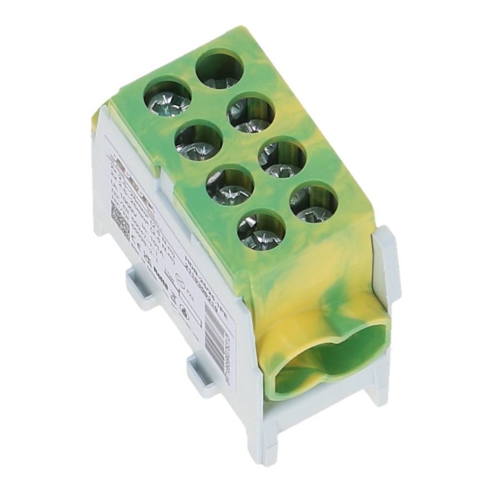 HLAK Hoofdkabel aftakklem 2x25mm² geel/groen