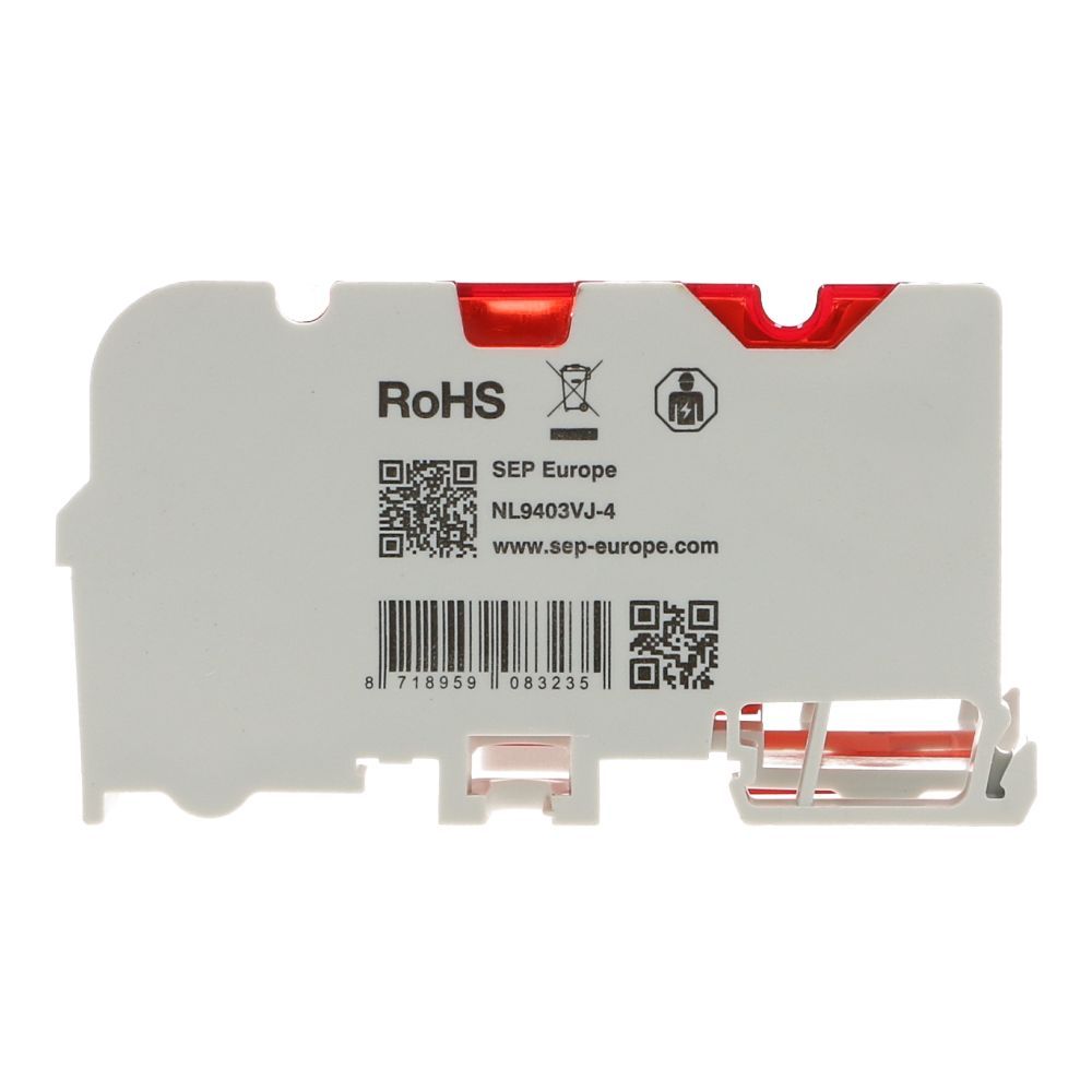 Verdeelblok RVT 125A 4 rijen 7 aansluitingen 500VAC