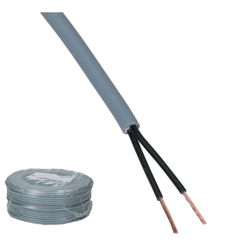 Stuurstroomkabel JZ-500 2x1mm² grijs - 100 meter