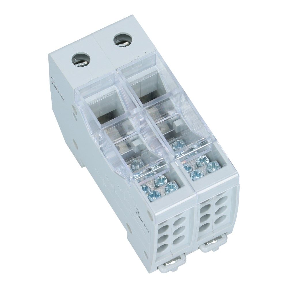 Verdeelblok JX2-9 125A 2p 1x50mm² 8x6mm²