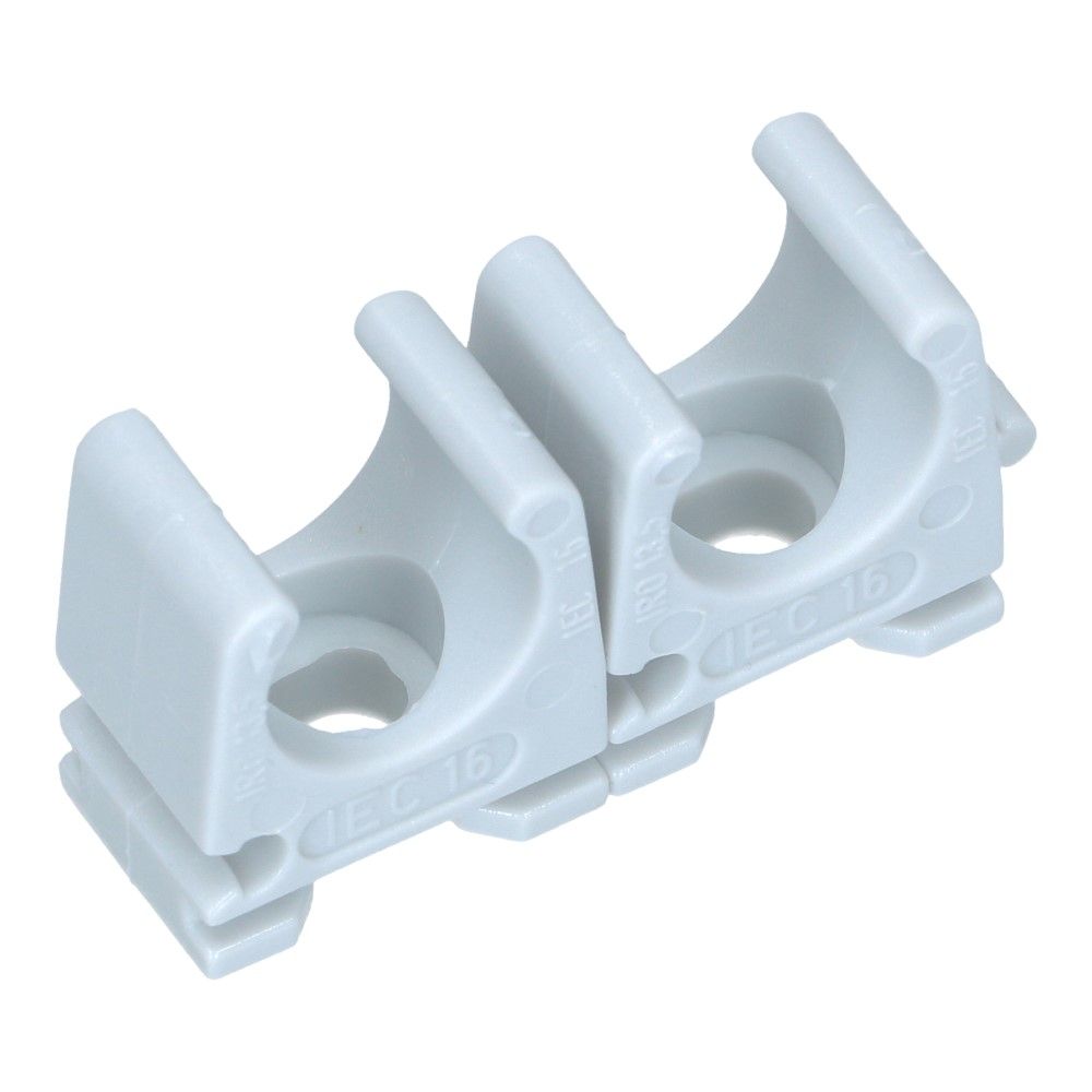 Klembeugel RC 5/8inch 15-16mm lichtgrijs - 100 stuks