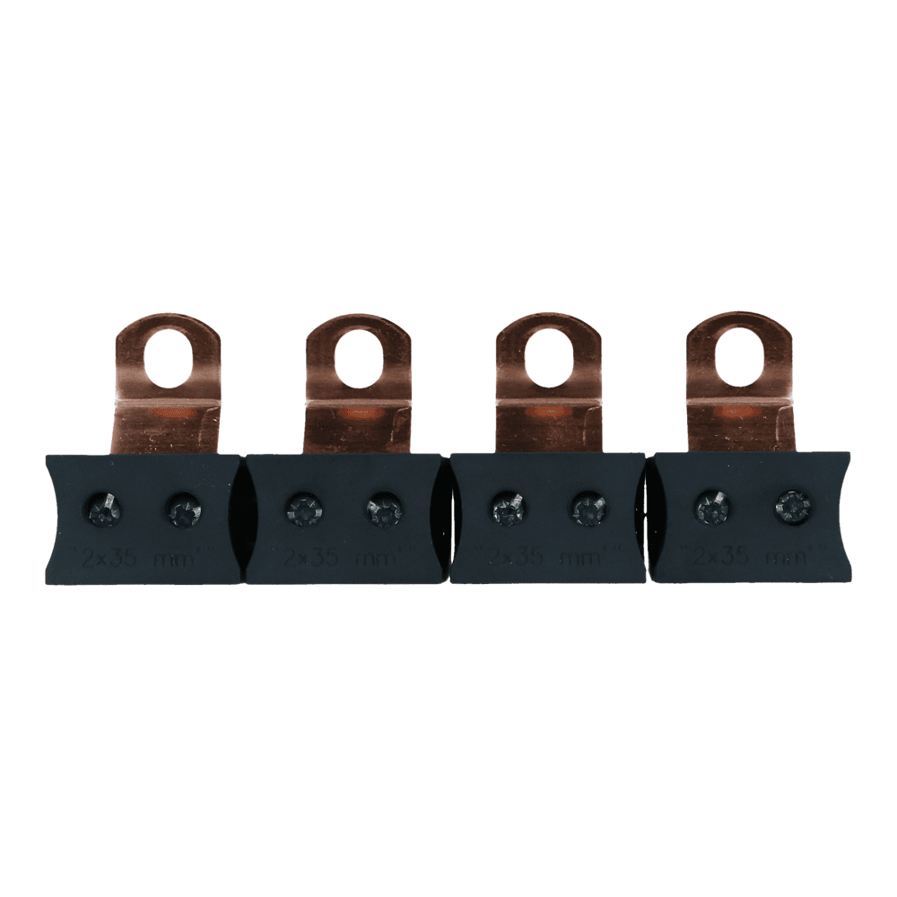 Verdeelblok uitbreiding 250A 35mm² 4 polig 750VAC