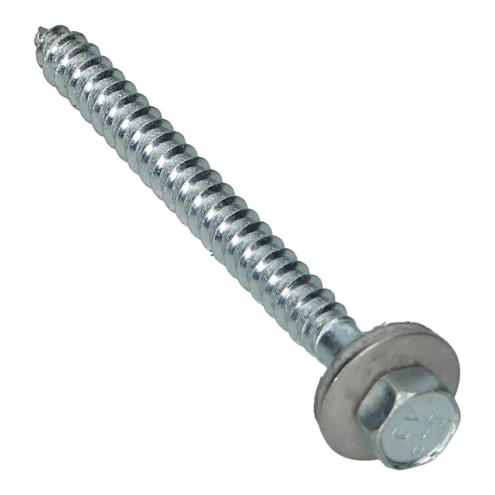 Montageschroef 6.5x70mm RVS A2 met neopreenring - 100 stuks