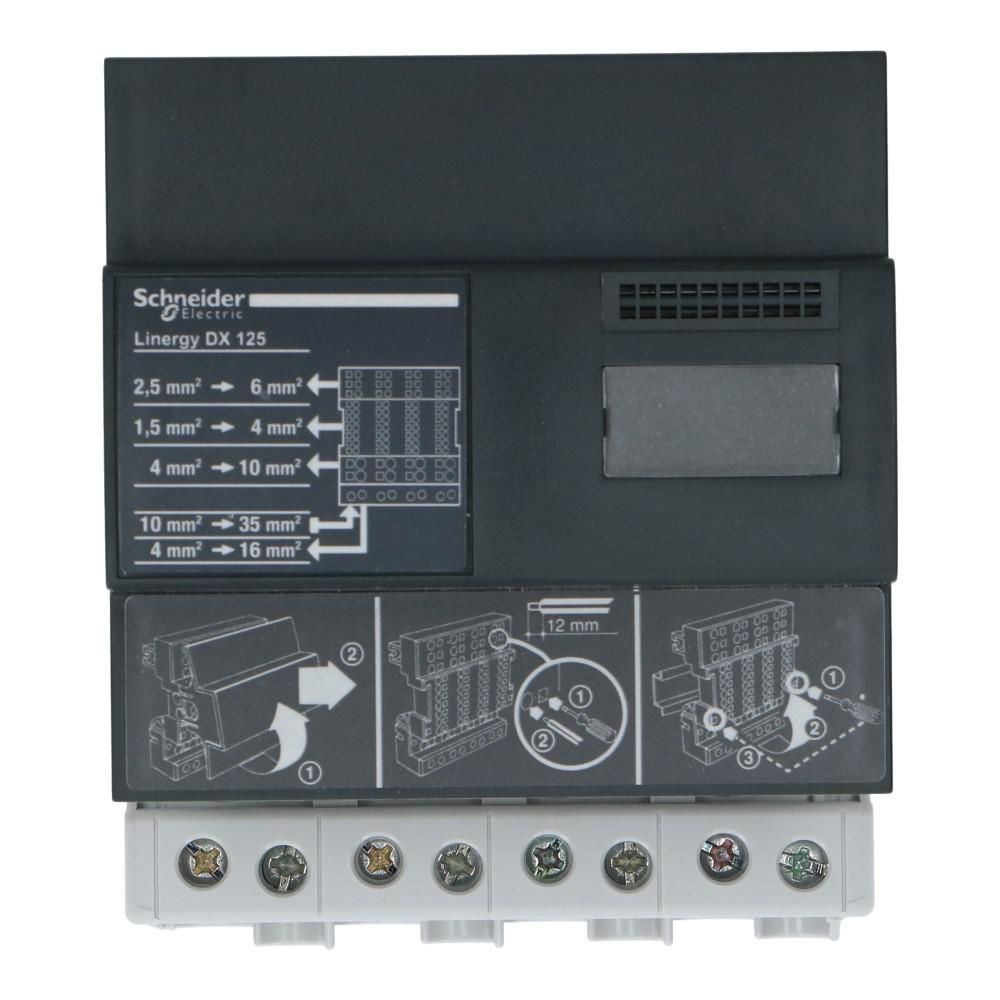 Verdeelblok DX 125A 4 rijen 14 aansluitingen 500VAC