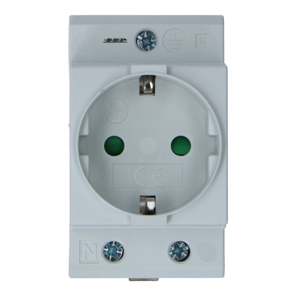 Stopcontact DinRail 2 polig + PE