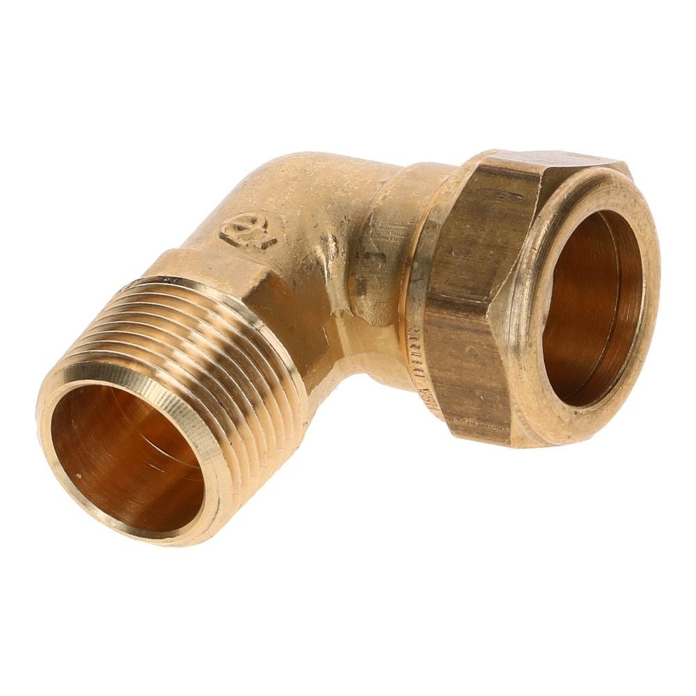 VSH haakse koppeling (haaks puntstuk) 3/4" x 22 mm buitendraad 