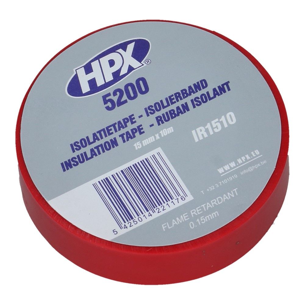Rood PVC isolatietape 15mm - 10 meter