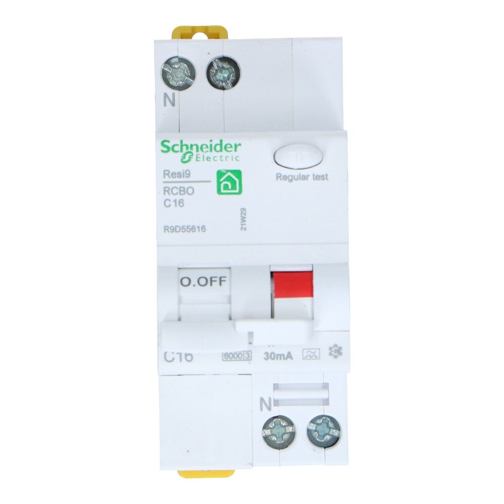 Aardlekautomaat C 16A 1 polig + nul 30mA Resi9