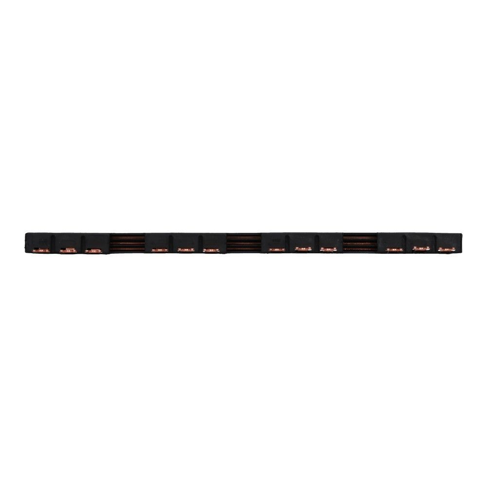 Kamrail vork 3 fase 12 poles offset 18mm tbv motorbeveiliging